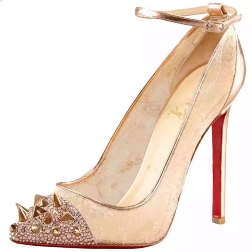Christian Louboutin Picks & Co Rose gold size 35